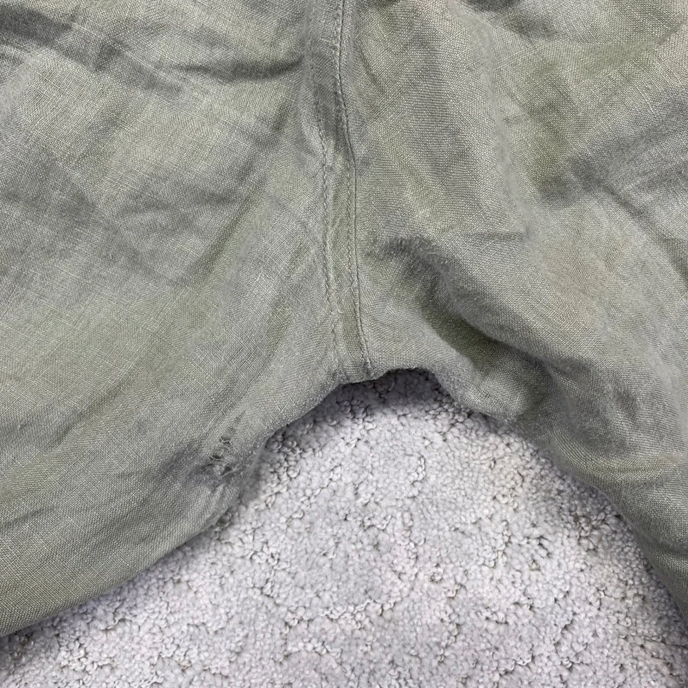 Everlane Pants Womens Medium European‎ Flex Linen Barrel Tapered Crotch Hole - Picture 8 of 12